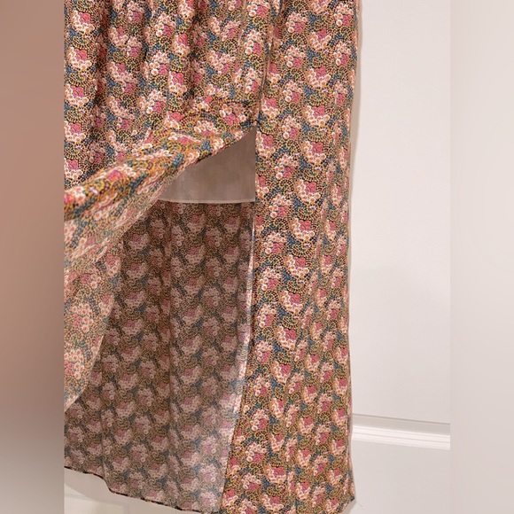 J.Crew, NWT Side slit Maxi skirt in Ratti Prism Floral 💯% cotton/pockets BG543 - Picture 3 of 12